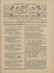 Gazetka dla Dzieci: pismo poświęcone r&oacute;wnież dorastającej młodzieży: bezpłatny dodatek do "Gazety Polskiej" 1927.10.27 Nr43