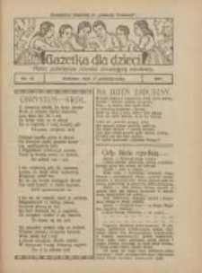 Gazetka dla Dzieci: pismo poświęcone również dorastającej młodzieży: bezpłatny dodatek do "Gazety Polskiej" 1927.10.27 Nr43