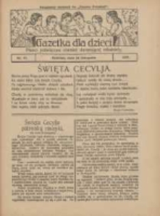Gazetka dla Dzieci: pismo poświęcone r&oacute;wnież dorastającej młodzieży: bezpłatny dodatek do "Gazety Polskiej" 1927.11.24 Nr47