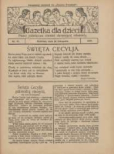 Gazetka dla Dzieci: pismo poświęcone również dorastającej młodzieży: bezpłatny dodatek do "Gazety Polskiej" 1927.11.24 Nr47