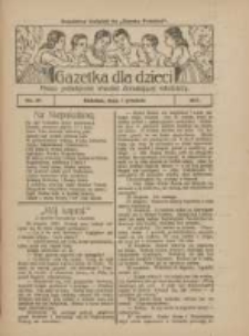 Gazetka dla Dzieci: pismo poświęcone r&oacute;wnież dorastającej młodzieży: bezpłatny dodatek do "Gazety Polskiej" 1927.12.07 Nr49