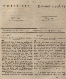 Amtsblatt der K&ouml;niglichen Preussischen Regierung zu Bromberg. 1839.03.15 No.11