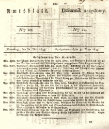 Amtsblatt der K&ouml;niglichen Preussischen Regierung zu Bromberg. 1839.05.31 No.22