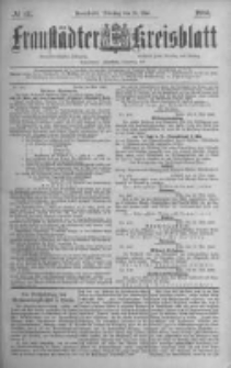 Fraust&auml;dter Kreisblatt. 1886.05.25 Nr41