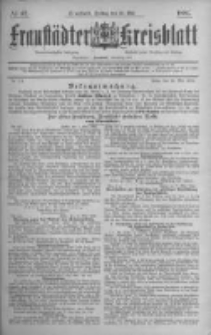 Fraust&auml;dter Kreisblatt. 1886.05.28 Nr42
