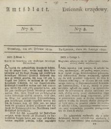 Amtsblatt der Königlichen Preussischen Regierung zu Bromberg. 1839.02.22 No.8