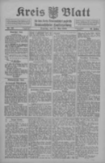 Kreis Blatt f&uuml;r den Kreis Neutomischeler zugleich Hopfenzeitung 1912.05.14 Jg.31 Nr39