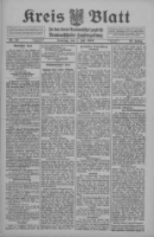 Kreis Blatt f&uuml;r den Kreis Neutomischeler zugleich Hopfenzeitung 1912.07.02 Jg.31 Nr53