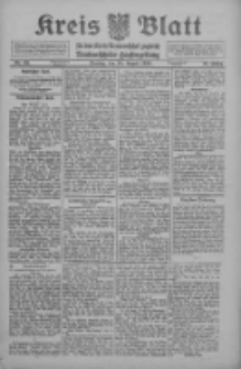 Kreis Blatt f&uuml;r den Kreis Neutomischeler zugleich Hopfenzeitung 1912.08.16 Jg.31 Nr66