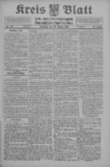 Kreis Blatt f&uuml;r den Kreis Neutomischeler zugleich Hopfenzeitung 1912.08.27 Jg.31 Nr69