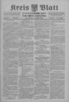 Kreis Blatt f&uuml;r den Kreis Neutomischeler zugleich Hopfenzeitung 1915.08.11 Jg.40 Nr94