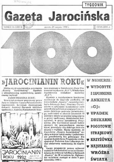Gazeta Jarocińska 1992.08.28 Nr36(100)