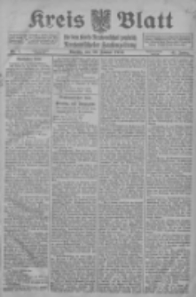 Kreis Blatt f&uuml;r den Kreis Neutomischeler zugleich Hopfenzeitung 1916.01.10 Jg.41 Nr4