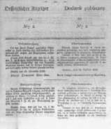 Oeffentlicher Anzeiger zum Amtsblatt No.2 der K&ouml;nigl. Preuss. Regierung zu Bromberg. 1839