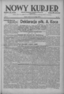 Nowy Kurjer: dziennik poświęcony sprawom politycznym i społecznym 1937.02.20 R.48 Nr41