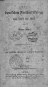 Die deutschen Freiheitskriege von 1813 bis 1815 von Gustav Jahn hrsg. von dem Christlichen Vereine im nordlichen Deutschland