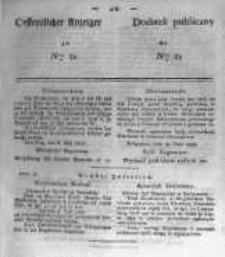Oeffentlicher Anzeiger zum Amtsblatt No.21 der K&ouml;nigl. Preuss. Regierung zu Bromberg. 1839