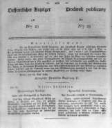 Oeffentlicher Anzeiger zum Amtsblatt No.23 der K&ouml;nigl. Preuss. Regierung zu Bromberg. 1839