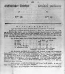 Oeffentlicher Anzeiger zum Amtsblatt No.29 der Königl. Preuss. Regierung zu Bromberg. 1839