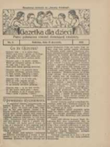 Gazetka dla Dzieci: pismo poświęcone r&oacute;wnież dorastającej młodzieży: bezpłatny dodatek do "Gazety Polskiej" 1928.01.19 Nr3
