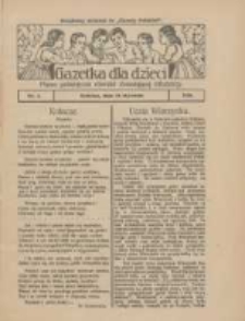 Gazetka dla Dzieci: pismo poświęcone r&oacute;wnież dorastającej młodzieży: bezpłatny dodatek do "Gazety Polskiej" 1928.01.26 Nr4