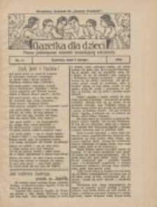 Gazetka dla Dzieci: pismo poświęcone r&oacute;wnież dorastającej młodzieży: bezpłatny dodatek do "Gazety Polskiej" 1928.02.09 Nr6