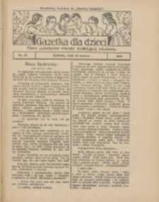 Gazetka dla Dzieci: pismo poświęcone r&oacute;wnież dorastającej młodzieży: bezpłatny dodatek do "Gazety Polskiej" 1928.03.29 Nr13