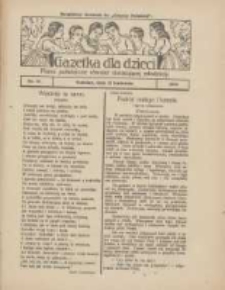 Gazetka dla Dzieci: pismo poświęcone r&oacute;wnież dorastającej młodzieży: bezpłatny dodatek do "Gazety Polskiej" 1928.04.12 Nr15