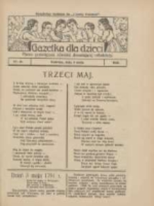 Gazetka dla Dzieci: pismo poświęcone r&oacute;wnież dorastającej młodzieży: bezpłatny dodatek do "Gazety Polskiej" 1928.05.03 Nr18