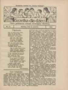 Gazetka dla Dzieci: pismo poświęcone r&oacute;wnież dorastającej młodzieży: bezpłatny dodatek do "Gazety Polskiej" 1928.06.14 Nr24