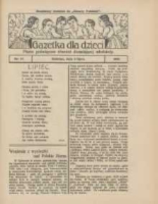 Gazetka dla Dzieci: pismo poświęcone r&oacute;wnież dorastającej młodzieży: bezpłatny dodatek do "Gazety Polskiej" 1928.07.05 Nr27