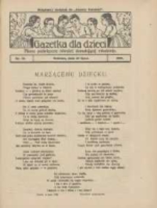 Gazetka dla Dzieci: pismo poświęcone r&oacute;wnież dorastającej młodzieży: bezpłatny dodatek do "Gazety Polskiej" 1928.07.26 Nr30