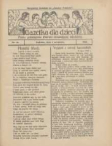 Gazetka dla Dzieci: pismo poświęcone r&oacute;wnież dorastającej młodzieży: bezpłatny dodatek do "Gazety Polskiej" 1928.09.06 Nr36