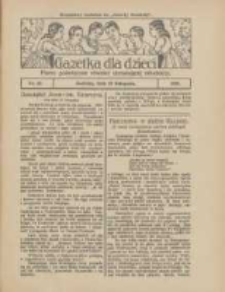 Gazetka dla Dzieci: pismo poświęcone r&oacute;wnież dorastającej młodzieży: bezpłatny dodatek do "Gazety Polskiej" 1928.11.29 Nr48