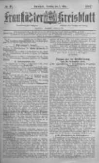Fraust&auml;dter Kreisblatt. 1887.03.01 Nr17