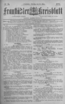 Fraust&auml;dter Kreisblatt. 1887.03.29 Nr25