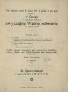 Sprawozdanie z Czynności od 1. 4. 14 do 31. 3. 15