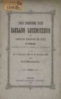 Sprawozdanie Zakładu Leczniczego dla Ubogich Chorych na Oczy w Poznaniu ...