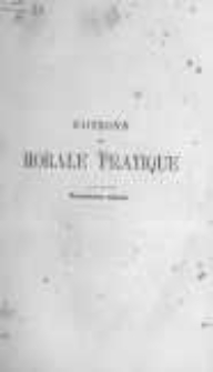 Notions de morale pratique. Troisième année