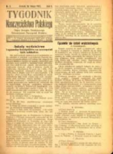 Tygodnik Nauczycielstwa Polskiego organ Związku Dzielnicowego Stowarzyszeń Nauczycieli Polak&oacute;w. R.3 1921 nr3