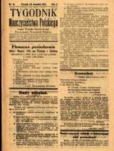 Tygodnik Nauczycielstwa Polskiego organ Związku Dzielnicowego Stowarzyszeń Nauczycieli Polaków. R.3 1921 nr13