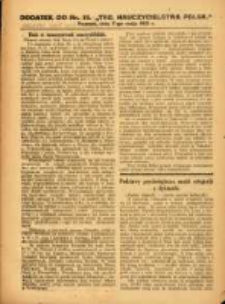 Tygodnik Nauczycielstwa Polskiego organ Związku Dzielnicowego Stowarzyszeń Nauczycieli Polak&oacute;w. R.3 1921 nr15 dodatek