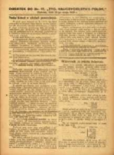 Tygodnik Nauczycielstwa Polskiego organ Związku Dzielnicowego Stowarzyszeń Nauczycieli Polaków. R.3 1921 nr17 dodatek