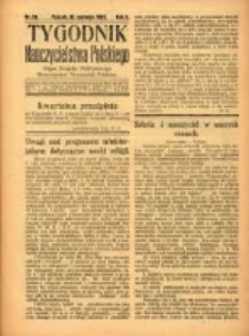 Tygodnik Nauczycielstwa Polskiego organ Związku Dzielnicowego Stowarzyszeń Nauczycieli Polak&oacute;w. R.3 1921 nr21