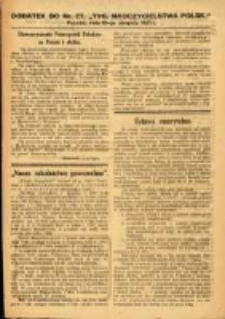 Tygodnik Nauczycielstwa Polskiego organ Związku Dzielnicowego Stowarzyszeń Nauczycieli Polak&oacute;w. R.3 1921 nr27 dodatek