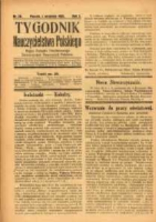 Tygodnik Nauczycielstwa Polskiego organ Związku Dzielnicowego Stowarzyszeń Nauczycieli Polak&oacute;w. R.3 1921 nr28