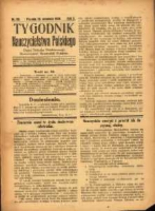 Tygodnik Nauczycielstwa Polskiego organ Związku Dzielnicowego Stowarzyszeń Nauczycieli Polak&oacute;w. R.3 1921 nr30