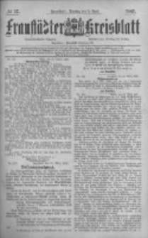 Fraustädter Kreisblatt. 1887.04.05 Nr27