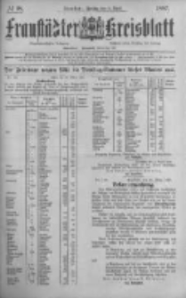 Fraust&auml;dter Kreisblatt. 1887.04.08 Nr28