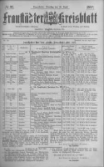 Fraust&auml;dter Kreisblatt. 1887.04.26 Nr32
